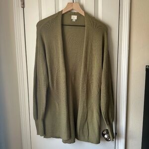 A New Day Olive Green Cardigan Sweater